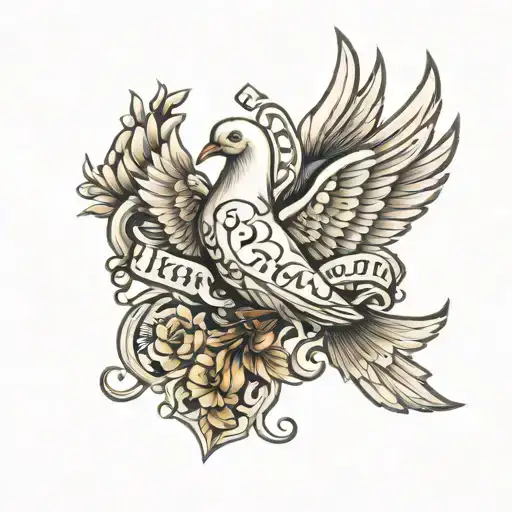 Name With Dove Carrying