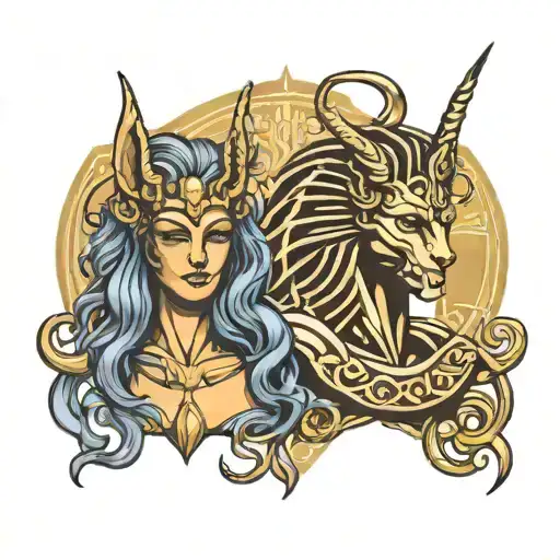 Medusa And Anubis