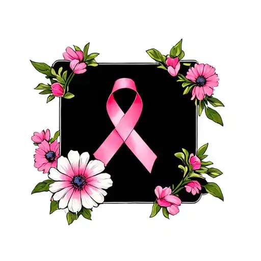 Pink And White Flowers That Represents Lung Cancer