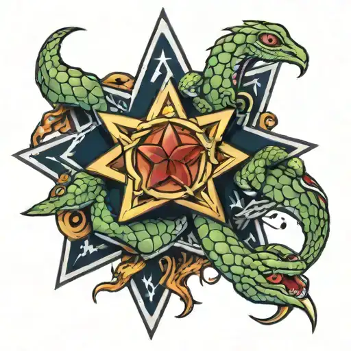 Star With Snakes