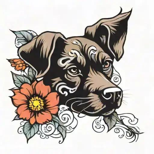 Flowers Symbolizing Dog Paw Prints