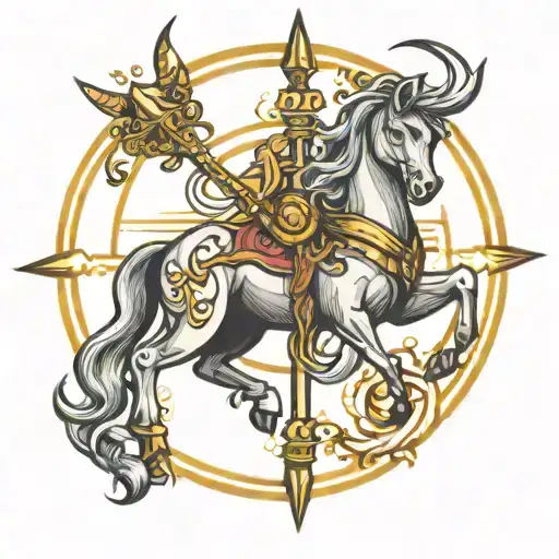 Sagittarius Zodiac Sign Forearm-sized