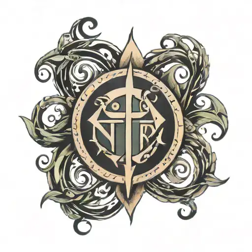 Tattoo With The Word Cursed Mark