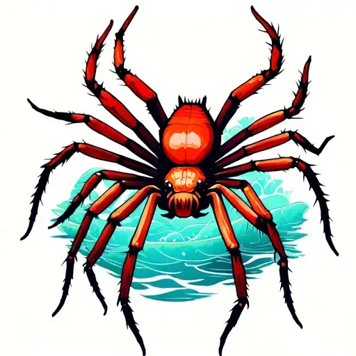 Kandaroo Australia Red Back Spider Ocean