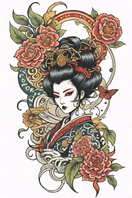 Scorpio Leo Geisha Surrounded