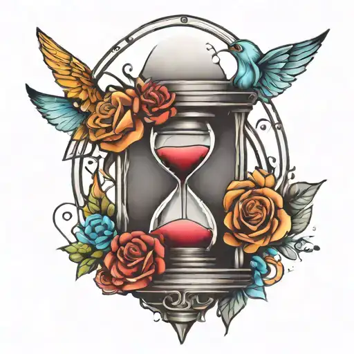 Hourglass Inside A Crosshair