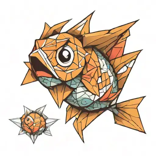 Pokemon Magikarp In Origami Style