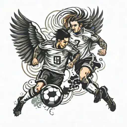 Couople Tattos Soccer Number 7