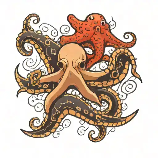 Starfish And Octopus