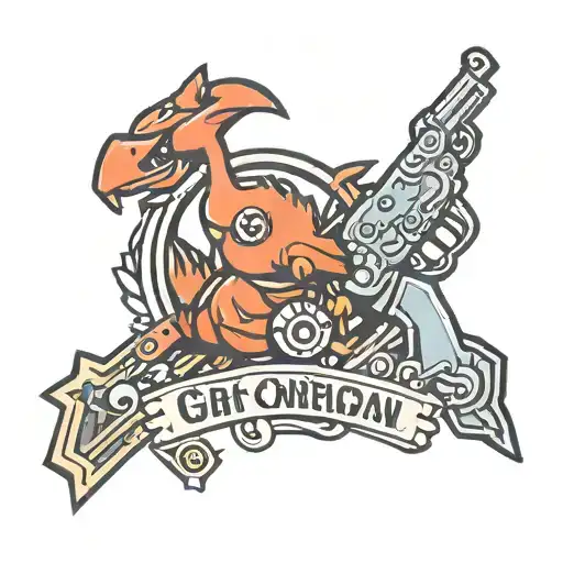 Gun Themed Pokemon Badges