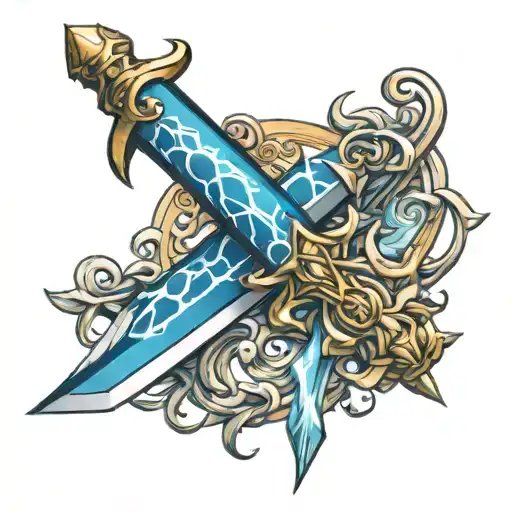 Blue Lightning Sword