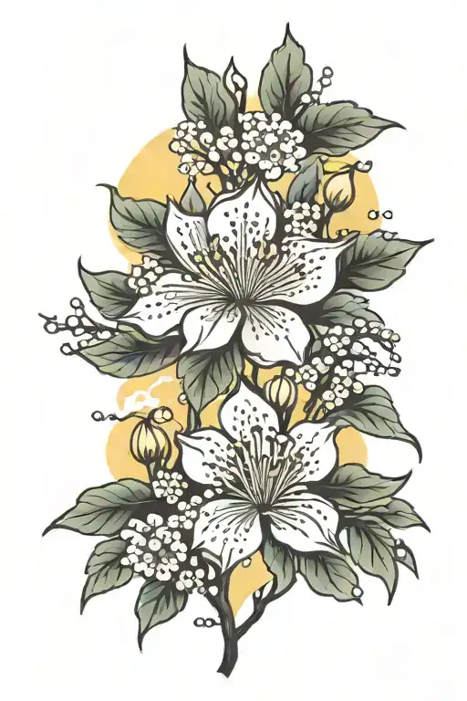 Sun Cherry Blossom Flowers