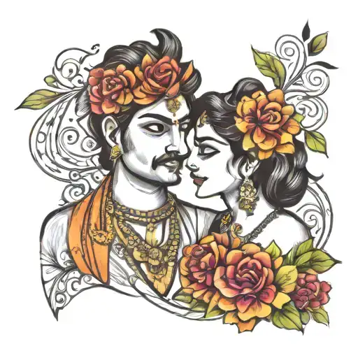 Meaningful Tattoo For Lovely Couple Vishal Mohan And Kavita Katiyar