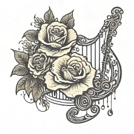 Music Reminds Me That Pain Is Temporary Flowers Remind Me That Rain Is Necessary Text