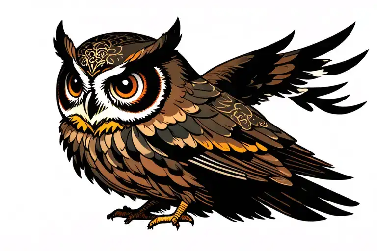 Japanese Style Owl