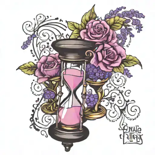 Lavender Flowers Hourglass