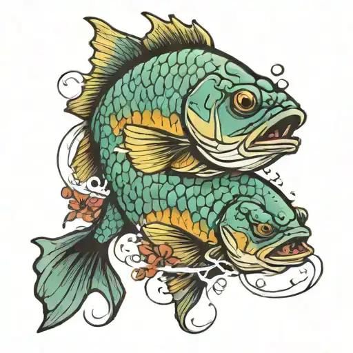 Fresh Water Fish And Fighting