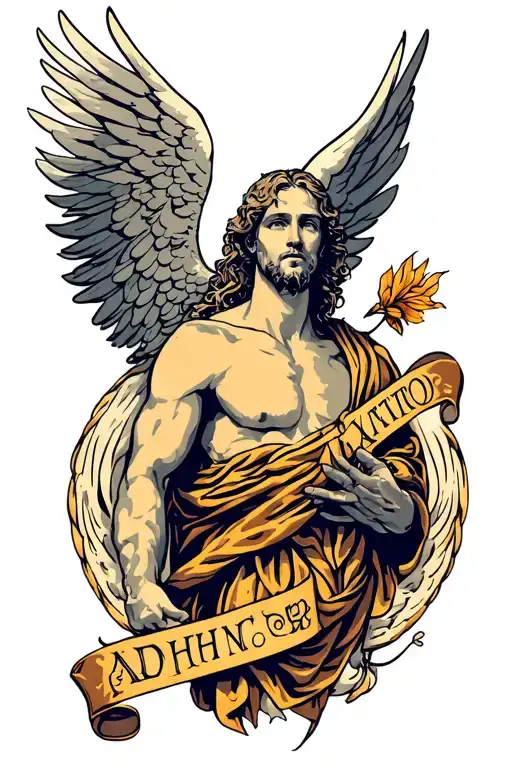 Adhd Mind Focus Male Guardian Angel