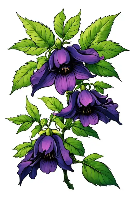 Nightshade Plant Intertwined