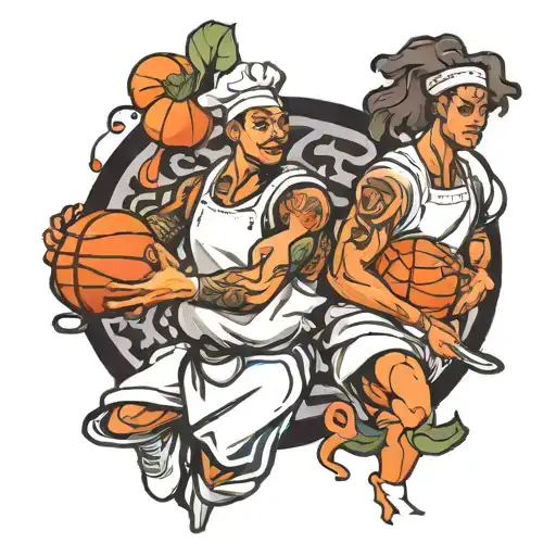 Chef And Basketball Player