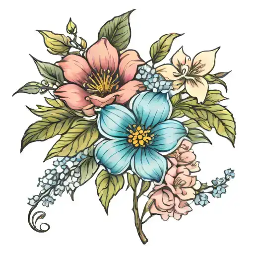 May And November Birth Flower Combined
