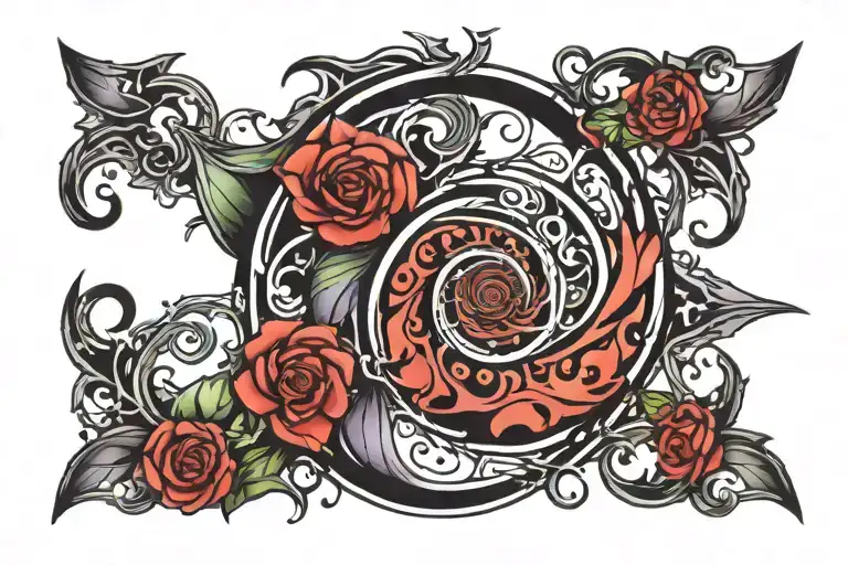 Gothic Spiral Tattoo Design