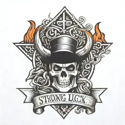 Strong Luck Helps Lettering