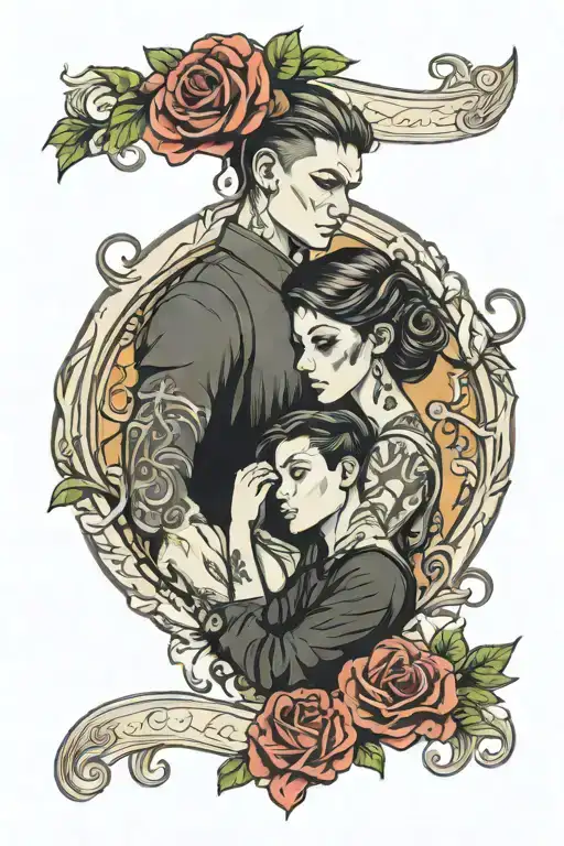 Brother And Sister Tattoo Design Inspired