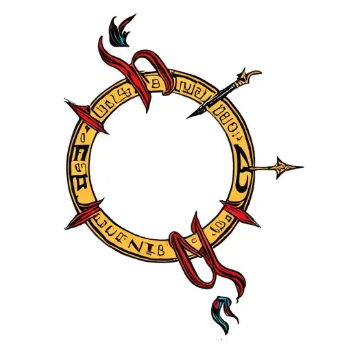 Sagittarius That Shows The Word Neil En Runes