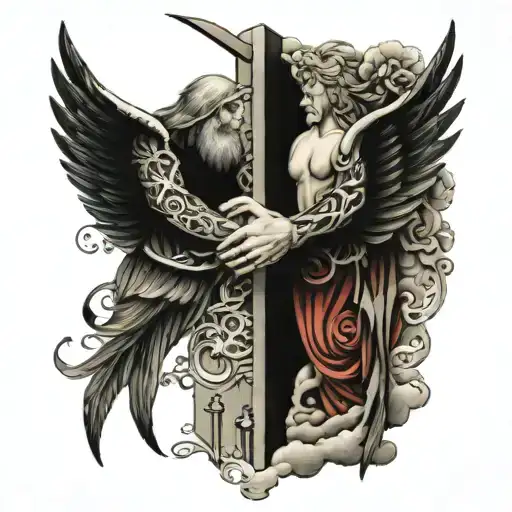 Gates Of Heaven Holding Hands