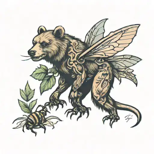 Bear Weed Bee Dinosaur