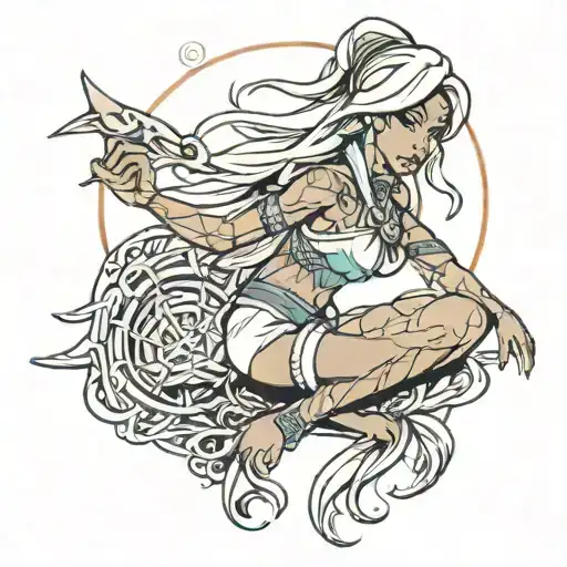 Drawe Me A Tattoo About Kida From The Disney Movie Atlantis