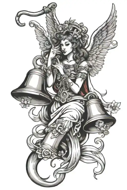 Capricorn Angel Hand Bells