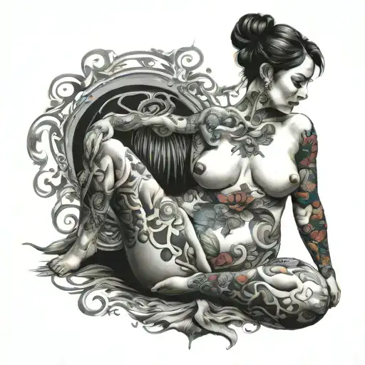 Nude Female Large Breast Legless Amputee