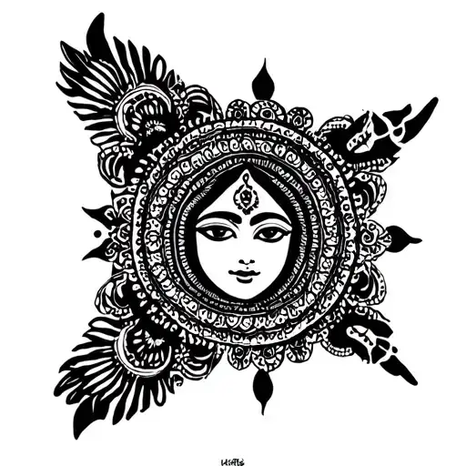 Hindu Goddess Mandala