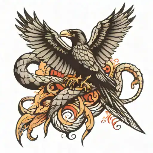 Crow Vs Snake Wrapped