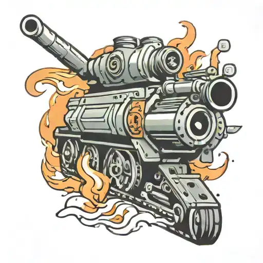 Tank Firing Gun