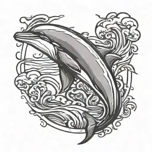 Dolphin Outline