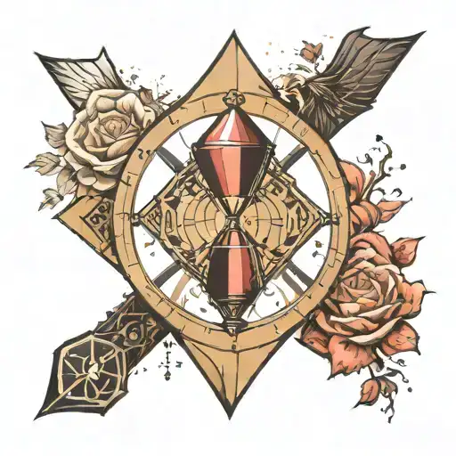 Ateez Hourglass With Stray Kids Compass In Top