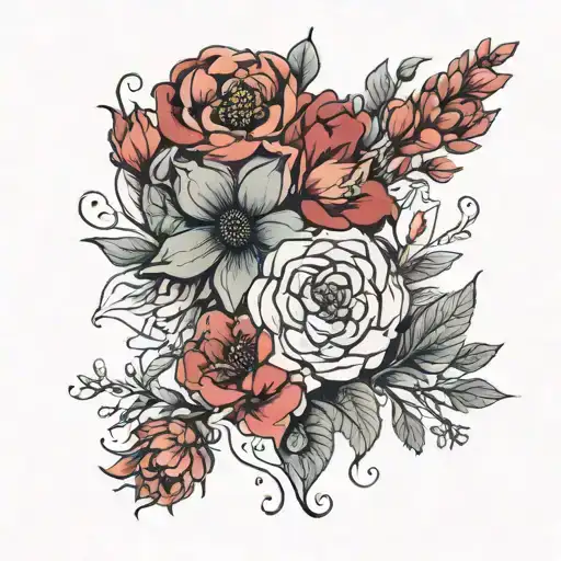 August And September Birth Flowers Surrounding