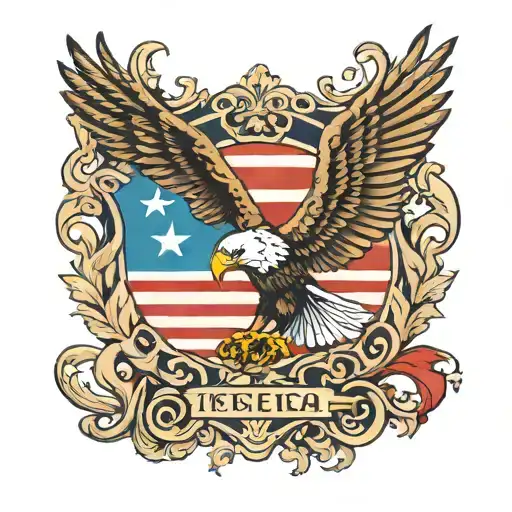 Hecho En Puerto Rico With The Flag And Eagle