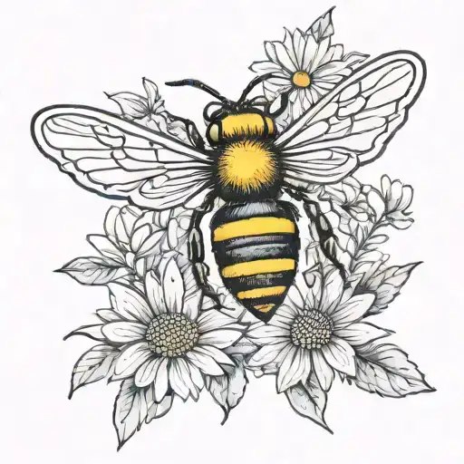 Daisy Virgo Symbol Bee Flying