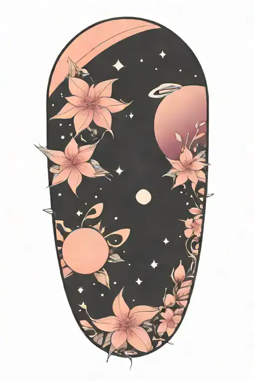 Azaleas And Planets Stars And Nebulas