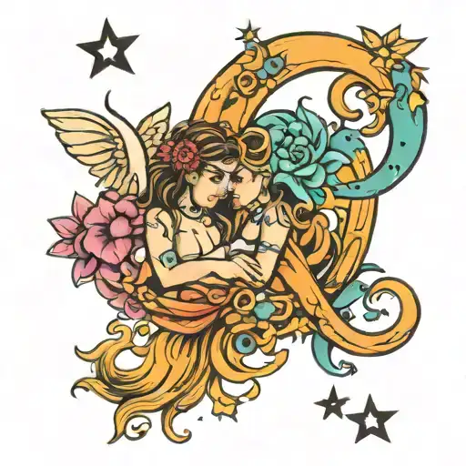 Gemini And Aquarius Love You To The Moon