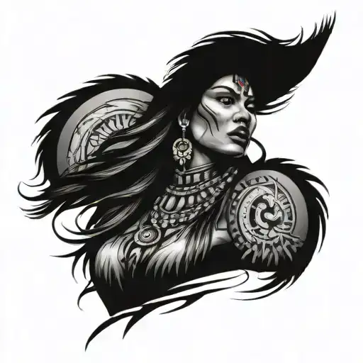 Whirlwind Native American Woman