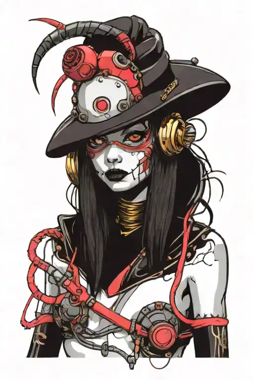 Girl Alien Cyberpunk Neotradi