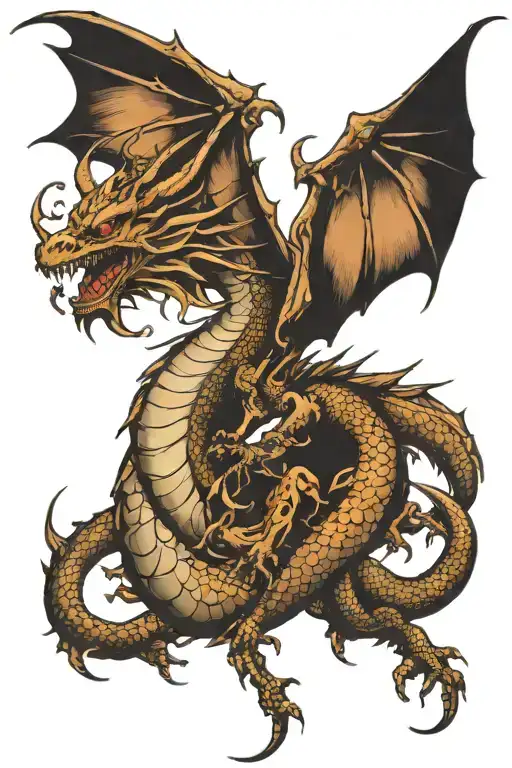 Dragon Flying Around 12 Subtly Integrated