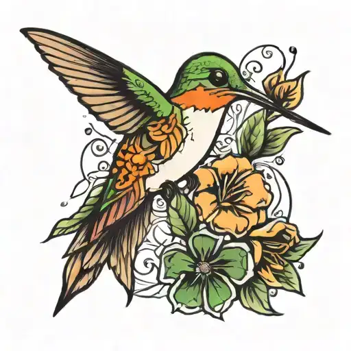 Hummingbird Outline