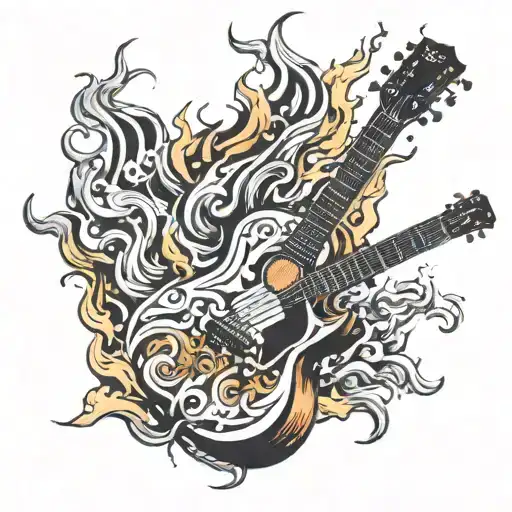 Guitar On Fire