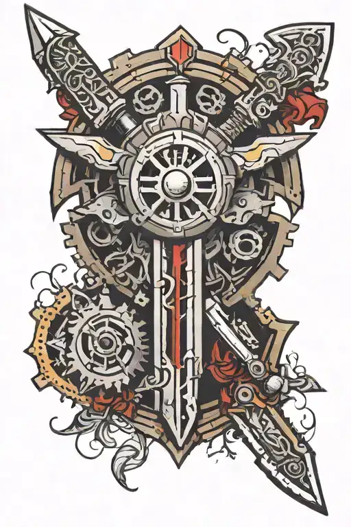 Gears Of War Sword Shield